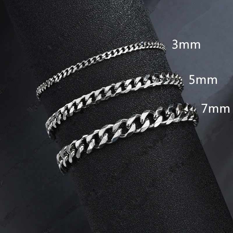 Steel Chain Link Bracelet